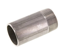 R 1 1/4'' Male x 42.4mm Stainless steel Pipe Nipple with Welding End 20 Bar DIN 2982 - 80mm