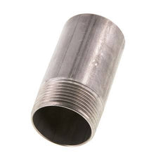 R 1 1/4'' Male x 42.4mm Stainless steel Pipe Nipple with Welding End 20 Bar DIN 2982 - 80mm