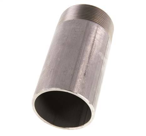 R 2'' Male x 60.3mm Stainless steel Pipe Nipple with Welding End 20 Bar DIN 2982 - 120mm