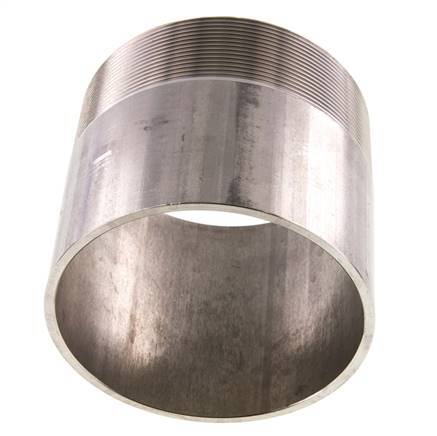 R 4'' Male x 114.3mm Stainless steel Pipe Nipple with Welding End 20 Bar DIN 2982 - 100mm