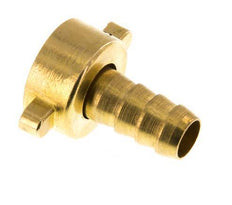 G 1/2'' x 10mm Brass Hose barb with NBR Seal and Wing Nut 16 Bar [2 Pieces]