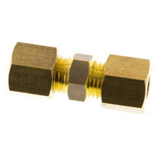 6mm Brass Straight Compression Fitting 150 Bar DIN EN 1254-2 [2 Pieces]