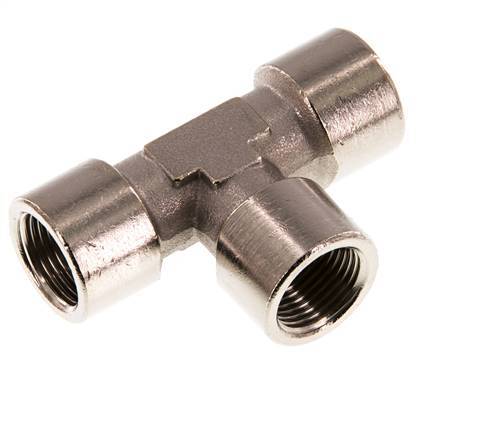 G 3/8'' T de latón niquelado 16 Bar