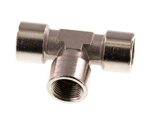 G 3/8'' T de latón niquelado 16 Bar