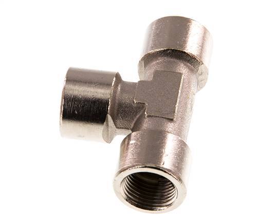 G 3/8'' T de latón niquelado 16 Bar