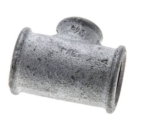 Rp 3/4'' x Rp 3/8'' Zinc plated Cast iron Tee 25 Bar [2 Pieces]