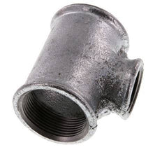 Rp 1 1/2'' x Rp 1'' T de hierro fundido galvanizado 25 Bar