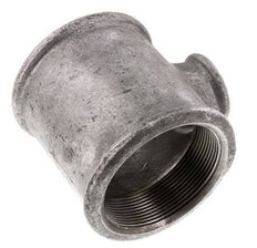 Rp 2 1/2'' x Rp 1'' T de hierro fundido galvanizado 25 Bar