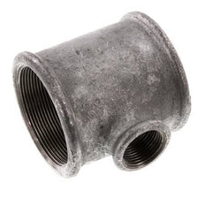 Rp 2 1/2'' x Rp 1'' T de hierro fundido galvanizado 25 Bar