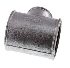 Rp 2 1/2'' x Rp 1 1/2'' T de hierro fundido galvanizado 25 Bar