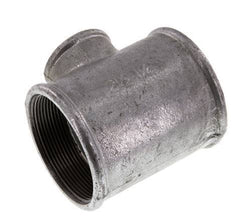 Rp 2 1/2'' x Rp 1 1/4'' T de hierro fundido galvanizado 25 Bar