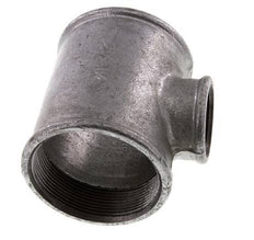 Rp 2 1/2'' x Rp 1 1/4'' T de hierro fundido galvanizado 25 Bar