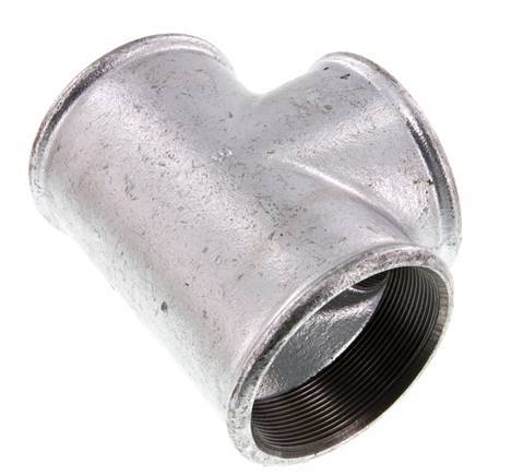 Rp 3'' T de hierro fundido galvanizado 25 Bar