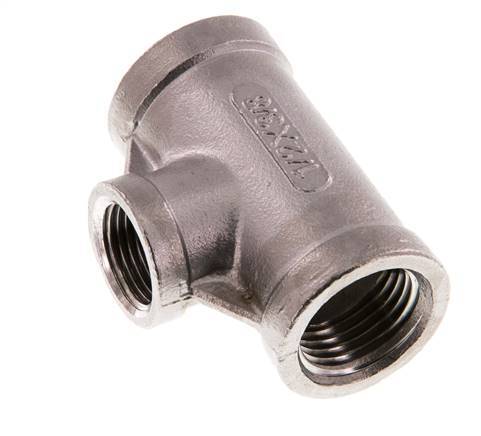 Rp 1/2'' x Rp 3/8'' T de acero inoxidable 16 Bar