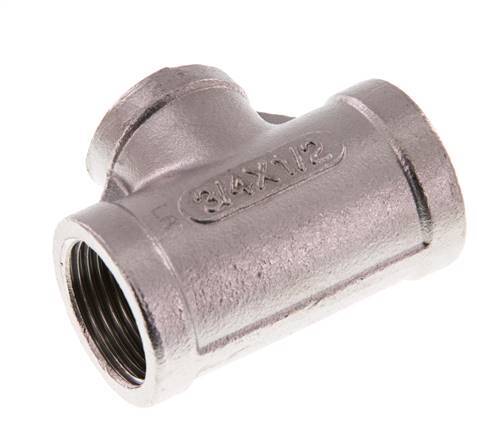 Rp 3/4'' x Rp 1/2'' T de acero inoxidable 16 Bar