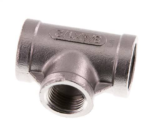 Rp 3/4'' x Rp 1/2'' T de acero inoxidable 16 Bar