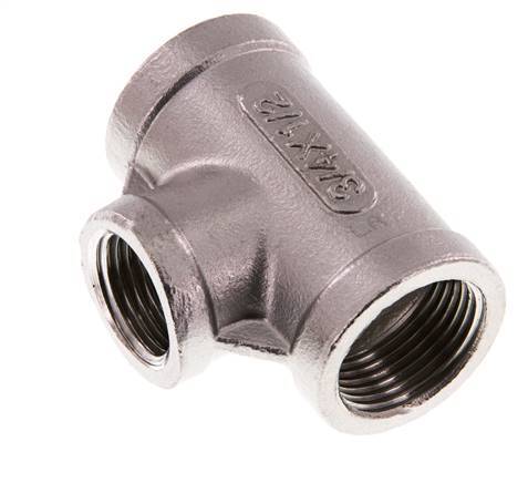 Rp 3/4'' x Rp 1/2'' T de acero inoxidable 16 Bar