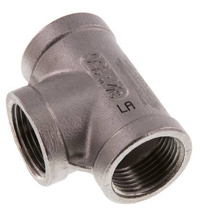 Rp 3/4'' Tee de acero inoxidable 16 Bar