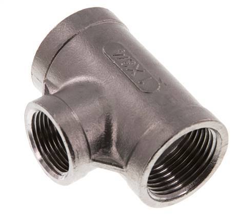 Rp 1'' x Rp 3/4'' T de acero inoxidable 16 Bar