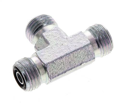 UNF 9/16''-18 Macho T de acero galvanizado ORFS 630 Barra - Hidráulica