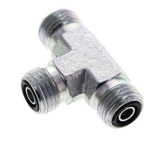 UNF 9/16''-18 Macho T de acero galvanizado ORFS 630 Barra - Hidráulica