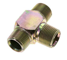 3/4'' NPT Male Zinc plated Steel Tee 170 Bar - Hydraulic
