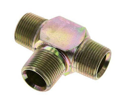 3/4'' NPT Male Zinc plated Steel Tee 170 Bar - Hydraulic