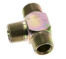 3/4'' NPT Male Zinc plated Steel Tee 170 Bar - Hydraulic