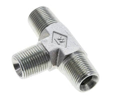 3/8'' NPT Macho Acero Cincado Tee 210 Bar - Hidráulico