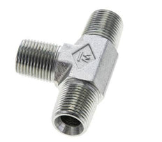 3/8'' NPT Macho Acero Cincado Tee 210 Bar - Hidráulico