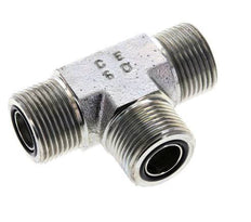 UNS 1''-14 Male Zinc plated Steel Tee ORFS 400 Bar - Hydraulic