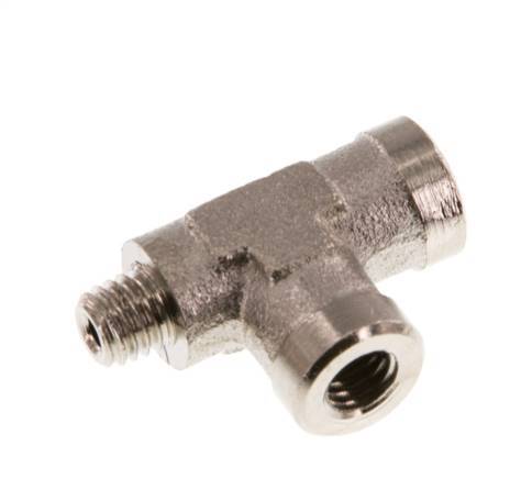 M5 x M5 M/F Nickel plated Brass Tee 16 Bar [2 Pieces]