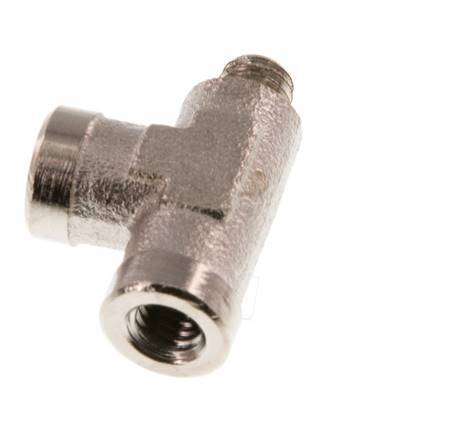 M5 x M5 M/F Nickel plated Brass Tee 16 Bar [2 Pieces]