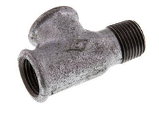 R 1/2'' x Rp 1/2'' M/F Zinc plated Cast iron Tee 25 Bar [2 Pieces]