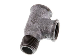 R 1/2'' x Rp 1/2'' M/F Zinc plated Cast iron Tee 25 Bar [2 Pieces]