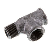 R 1/2'' x Rp 1/2'' M/F Zinc plated Cast iron Tee 25 Bar [2 Pieces]