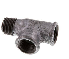R 1/2'' x Rp 1/2'' M/F Zinc plated Cast iron Tee 25 Bar [2 Pieces]