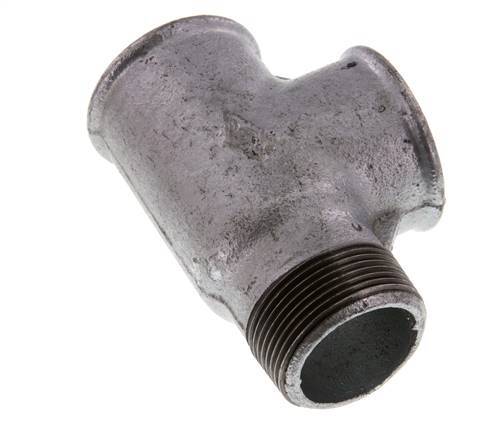 R 1 1/2'' x Rp 1 1/2'' M/F Fundición zincada Tee 25 Bar