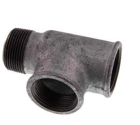 R 1 1/4'' x Rp 1 1/4'' M/F Fundición zincada Tee 25 Bar