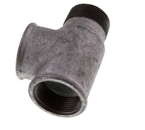 R 1 1/4'' x Rp 1 1/4'' M/F Fundición zincada Tee 25 Bar