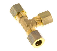 racor de compresión en T de latón de 8mm 135 Bar DIN EN 1254-2