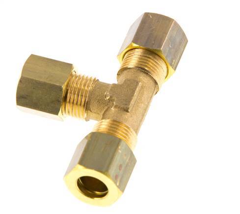 racor de compresión en T de latón de 8mm 135 Bar DIN EN 1254-2