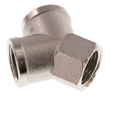G 3/8'' Nickel plated Brass Y-Piece 16 Bar