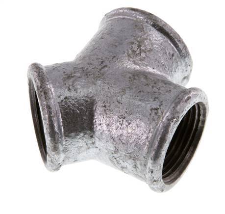 Rp 1'' Zinc plated Cast iron Y-Piece 25 Bar