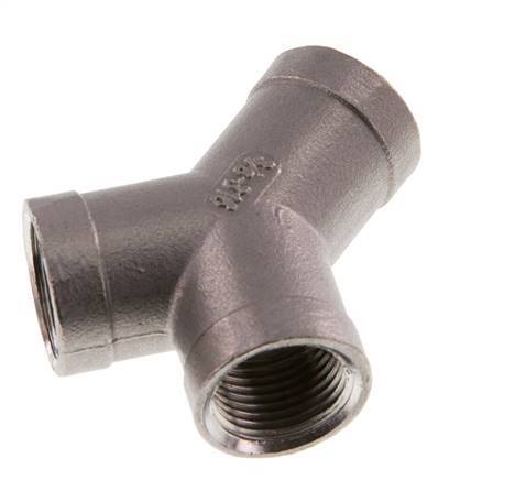 Rp 3/8'' acero inoxidable pieza en Y 16 Bar