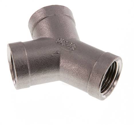 Rp 3/8'' Stainless steel Y-Piece 16 Bar