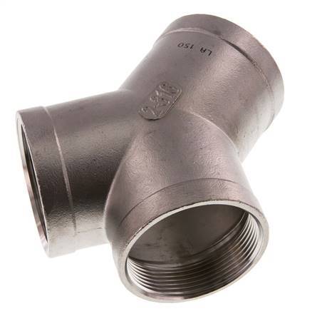 Rp 2'' Pieza en Y de acero inoxidable 16 Bar