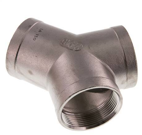 Rp 2'' Pieza en Y de acero inoxidable 16 Bar