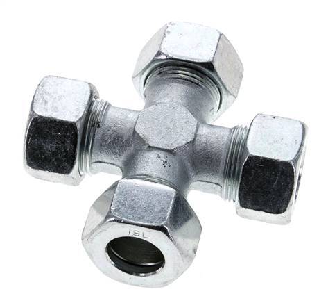 18L Zinc plated Steel Cross Cutting Ring 315 Bar DIN 2353