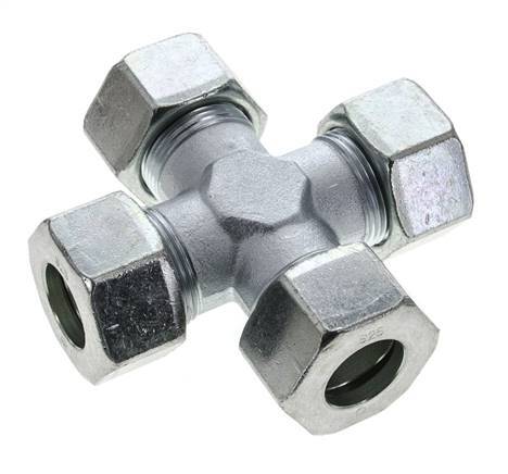 25S Zinc plated Steel Cross Cutting Ring 400 Bar DIN 2353
